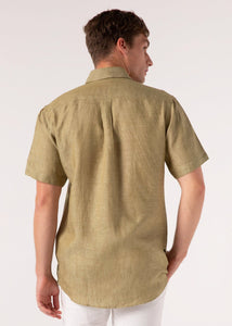 Olive Garden - Short Sleeve Italian Linen Shirt - Mr. Linen Co Mr. Linen CO